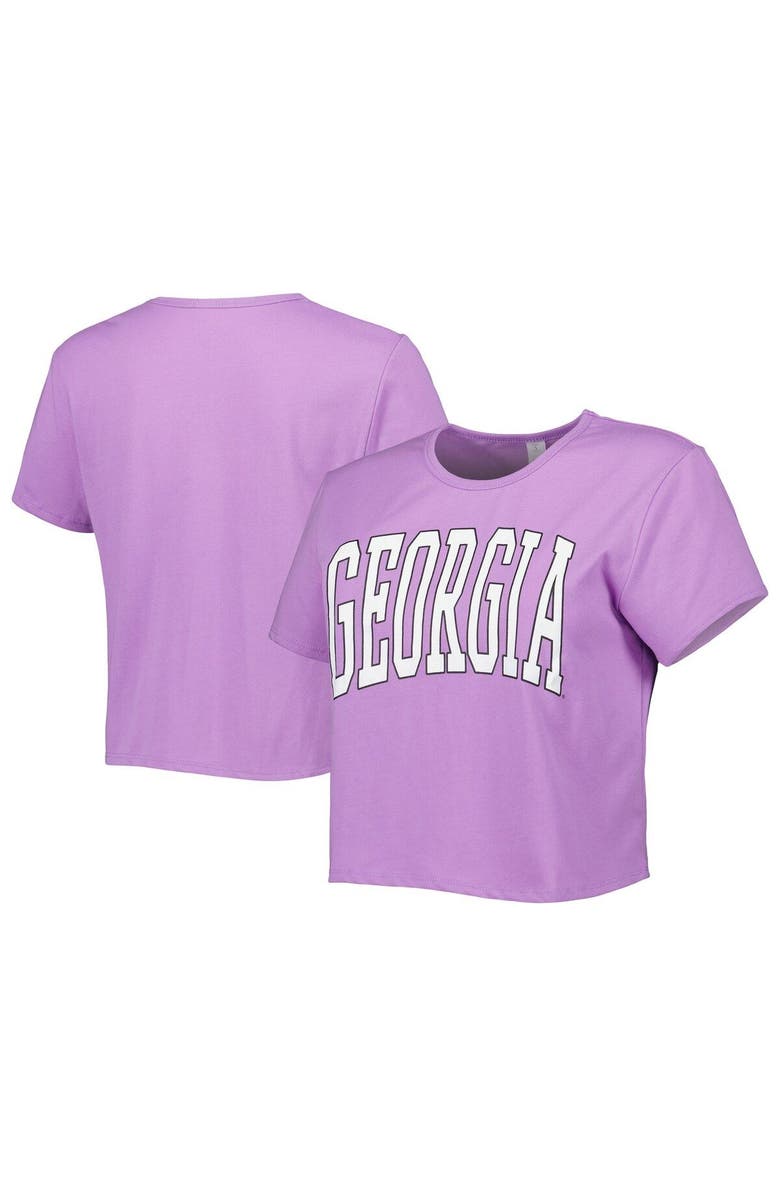 ZOOZATZ Women's ZooZatz Purple Georgia Bulldogs Core Fashion Cropped T-Shirt, Main, color, Purple