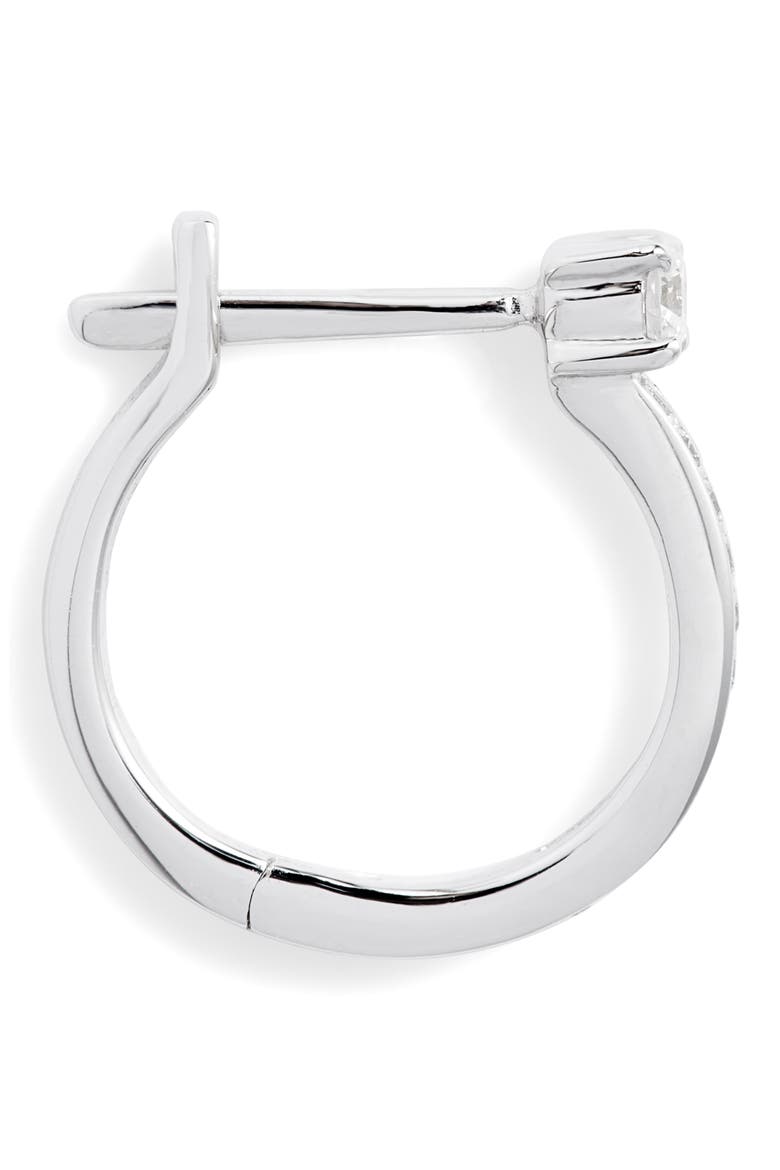 Diamond Hoop Earrings (Nordstrom Exclusive), Alternate, color, WHITE GOLD/ DIAMOND