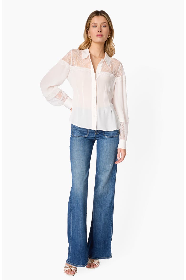Lucena Silk Shirt, Alternate, color, MACADAMIA