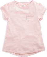 NEXT Kids' Daisy Embroidered Cotton Pocket T-Shirt