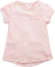 NEXT Kids' Daisy Embroidered Cotton Pocket T-Shirt