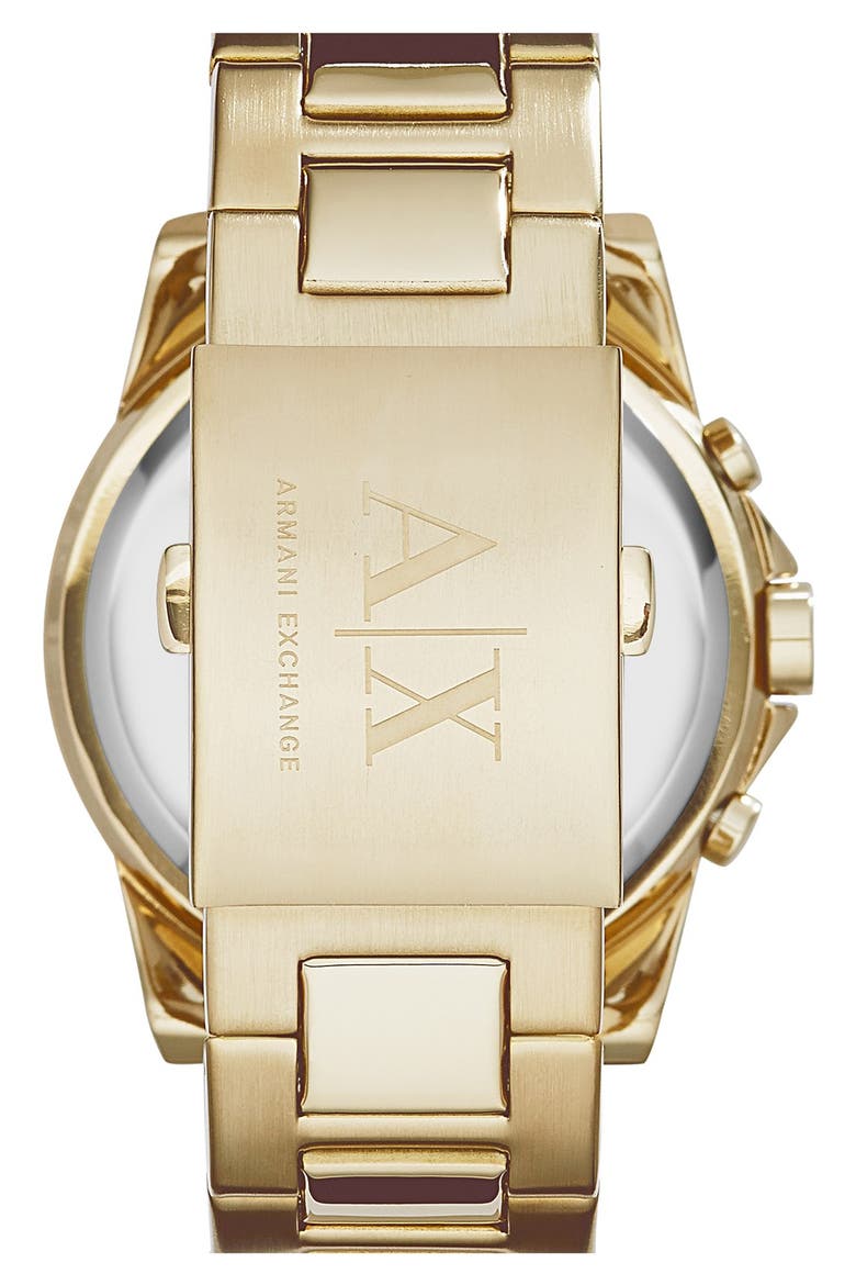 Chronograph Bracelet Watch, 45mm, Alternate, color, GOLD