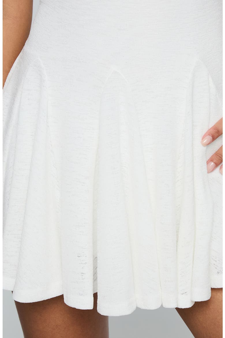 Writing Vows One-Shoulder Minidress, Alternate, color, WHITE