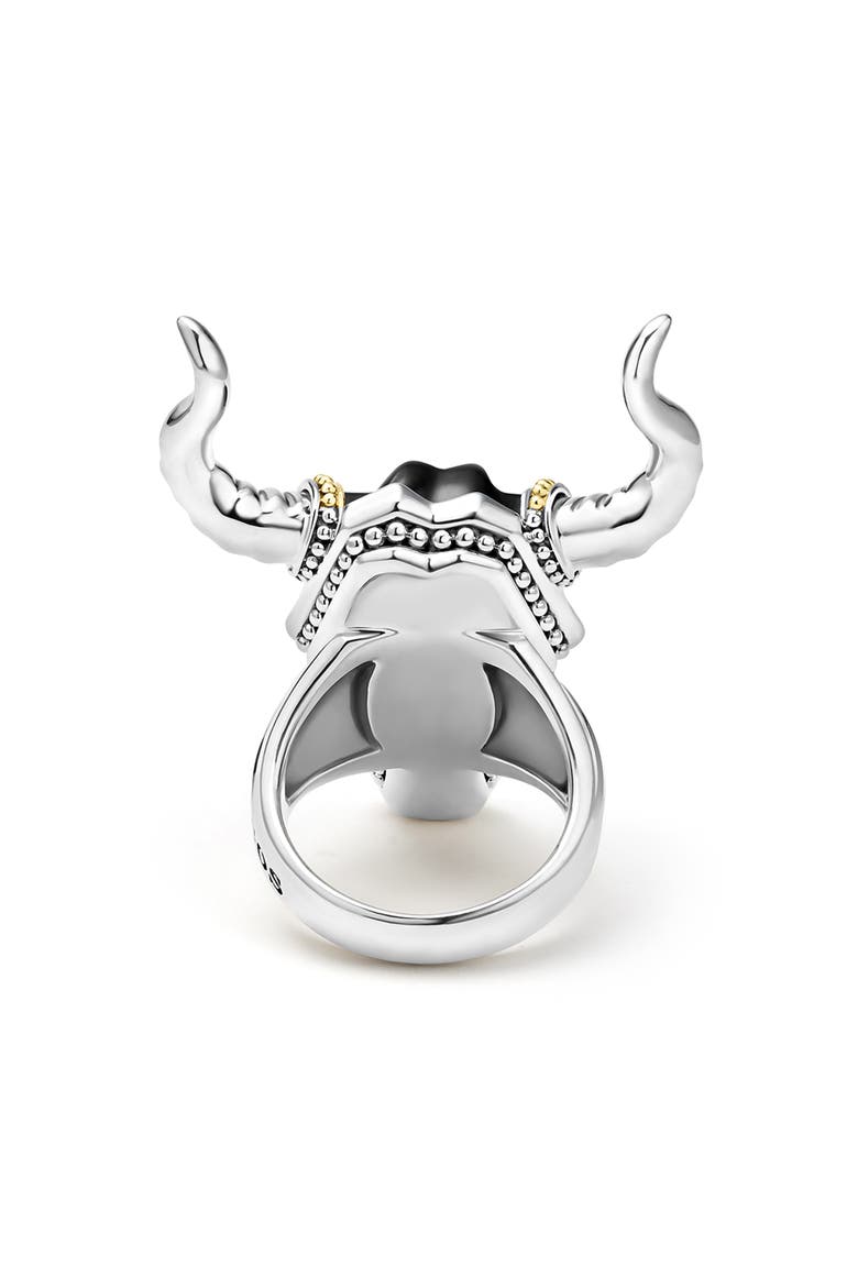 Men's Longhorn Ring, Alternate, color, TWO TONE