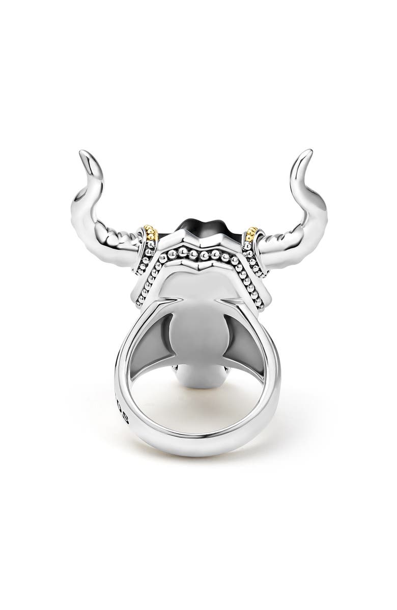 LAGOS Men's Longhorn Ring, Alternate, color, Black