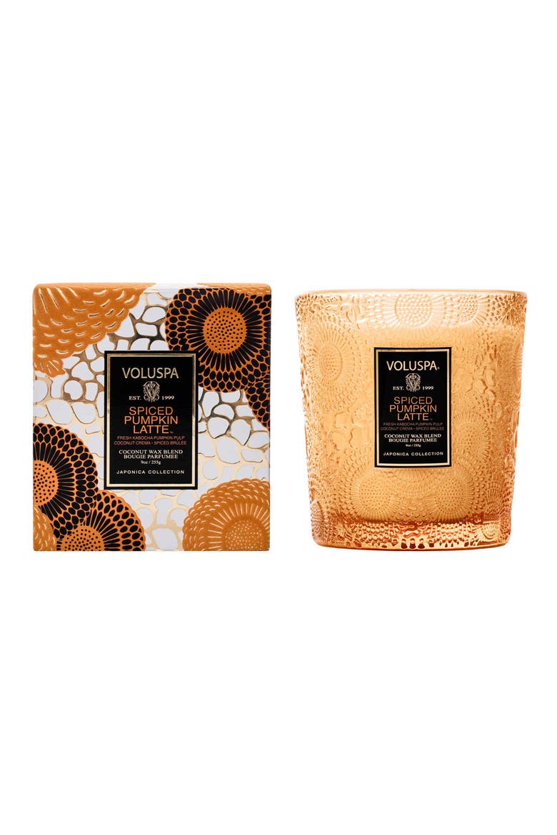 Spiced Pumpkin Latte Boxed Classic Candle, Main, color, SPICED PUMPKIN LATTE