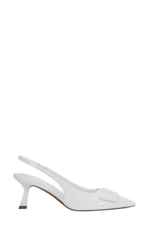 Marc Fisher Slingback Pump In White