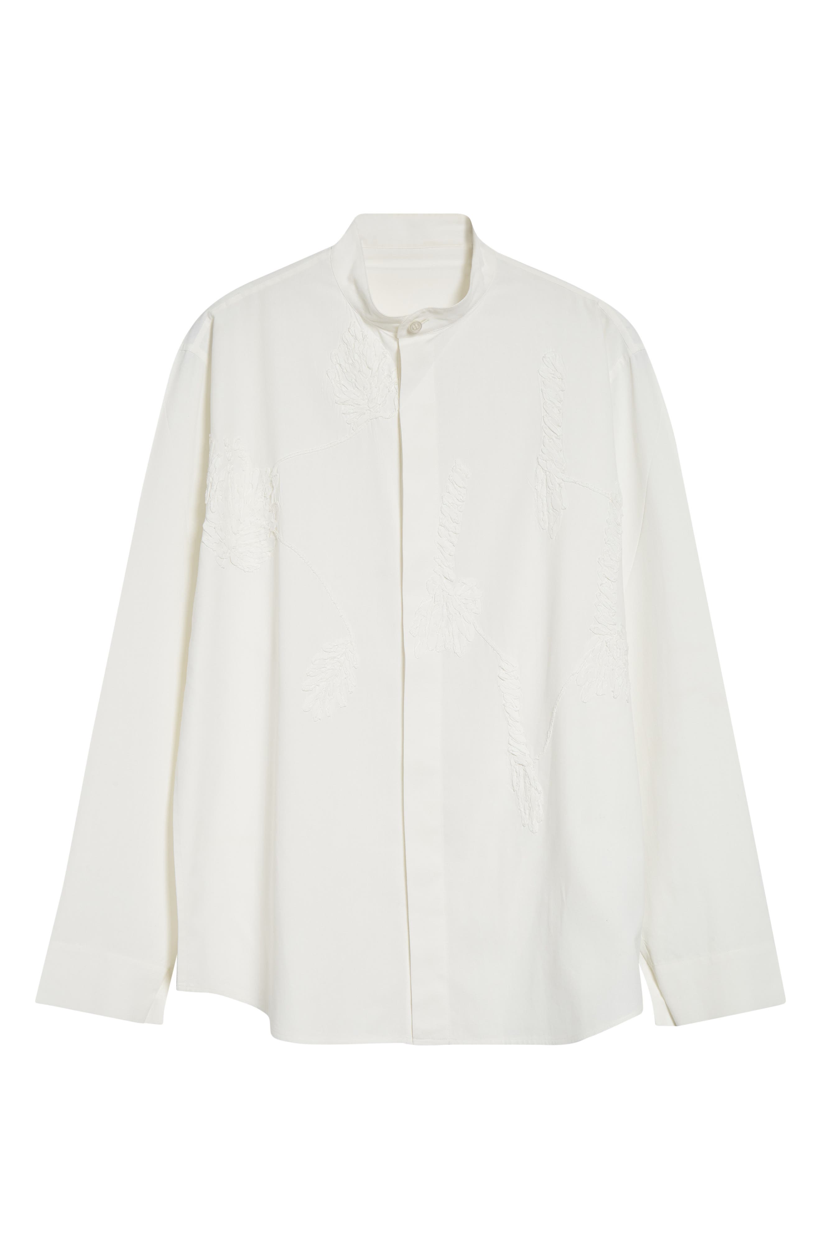 Homme Plissé Issey Miyake Pressed Embroidery Button-Up Shirt (Men