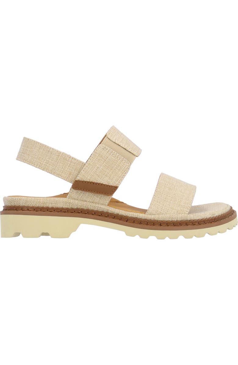 L'Amour des Pieds Delphina Ankle Strap Sandal, Alternate, color, Natural