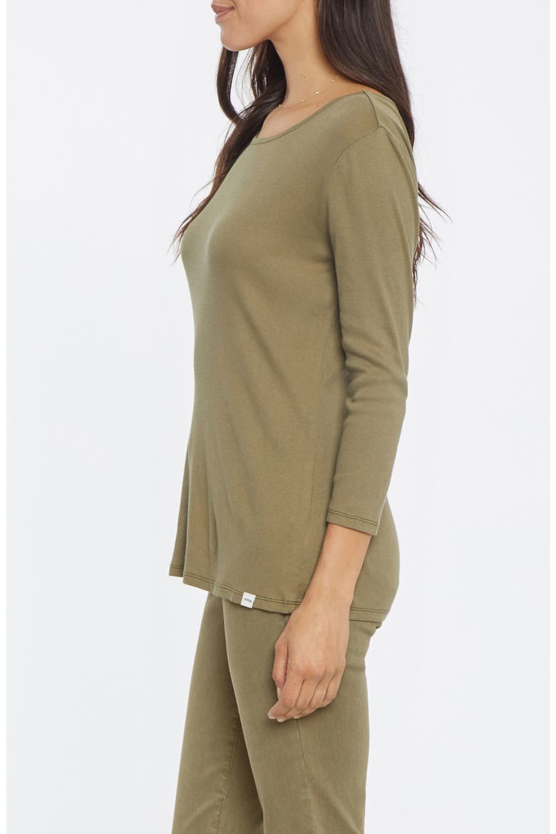 Rib Crewneck Top, Alternate, color, MOSS