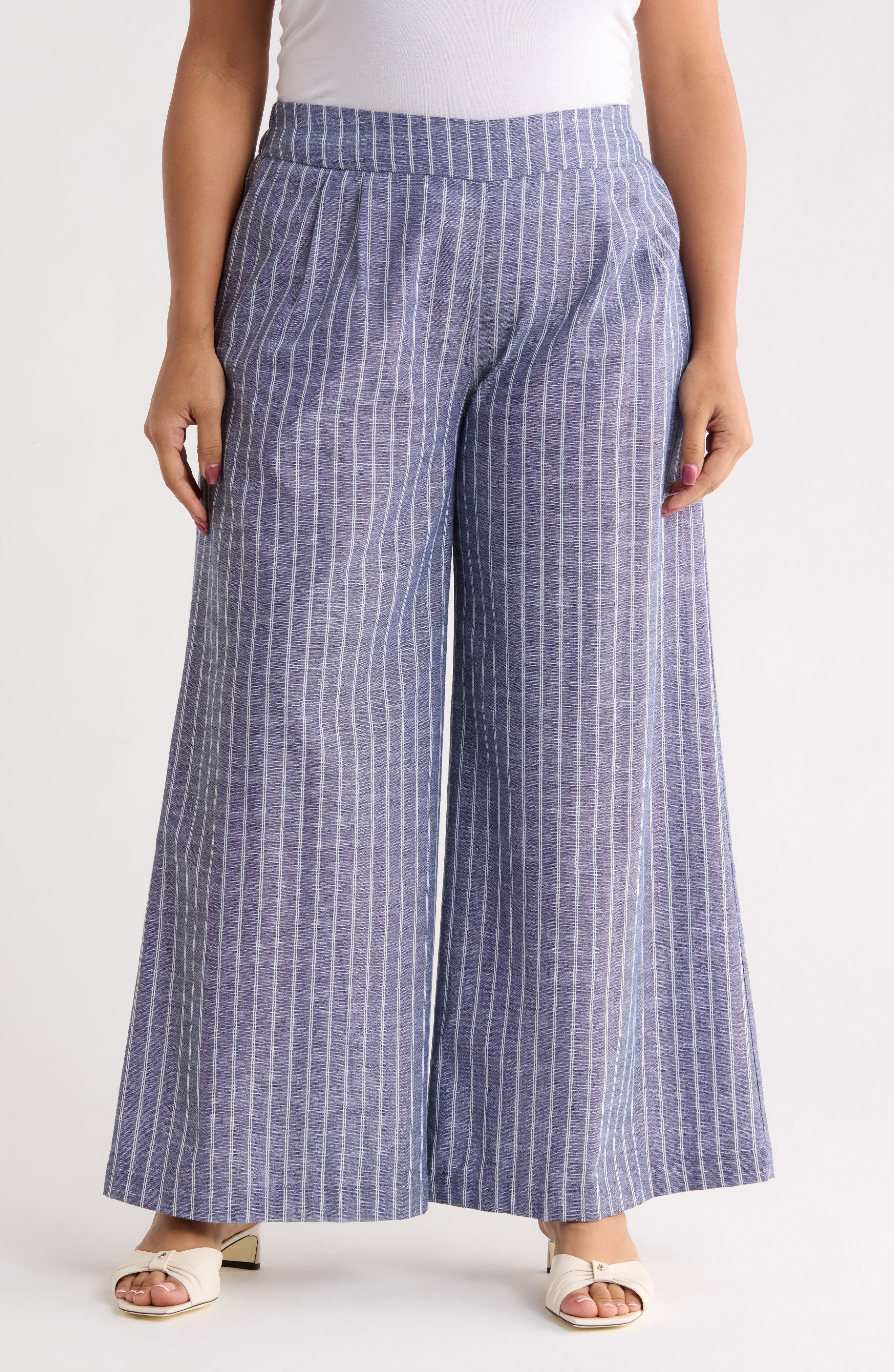 Tropical Print Wide Leg Pants - image 5
