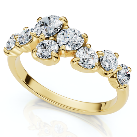 1.00Ct Diamond Constellation Wedding Anniversary Ring 14k Gold or Pt Lab Grown