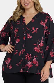 NYDJ Pintuck Top