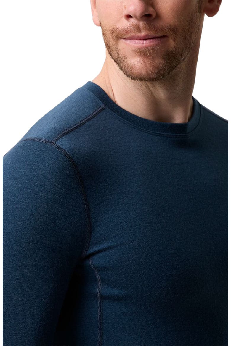Cedars Rws Merino Mid-Wt Baselayer Crew Top - Men's, Alternate, color, Royal Blue