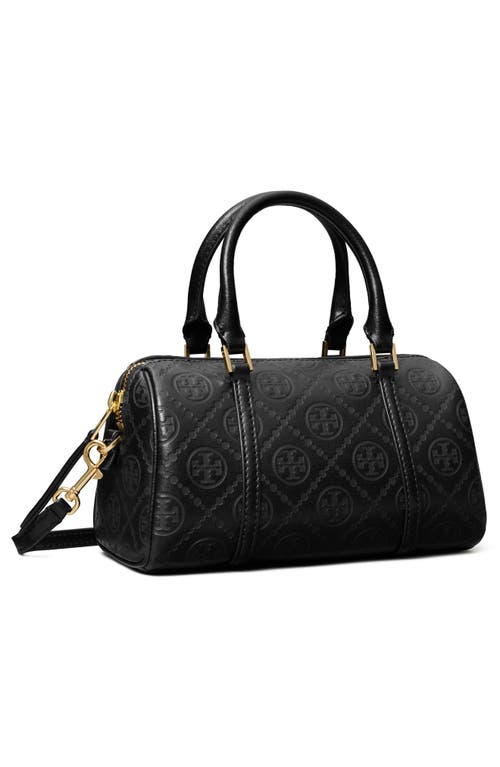Tory Burch Mini T Monogram Leather Barrel Bag