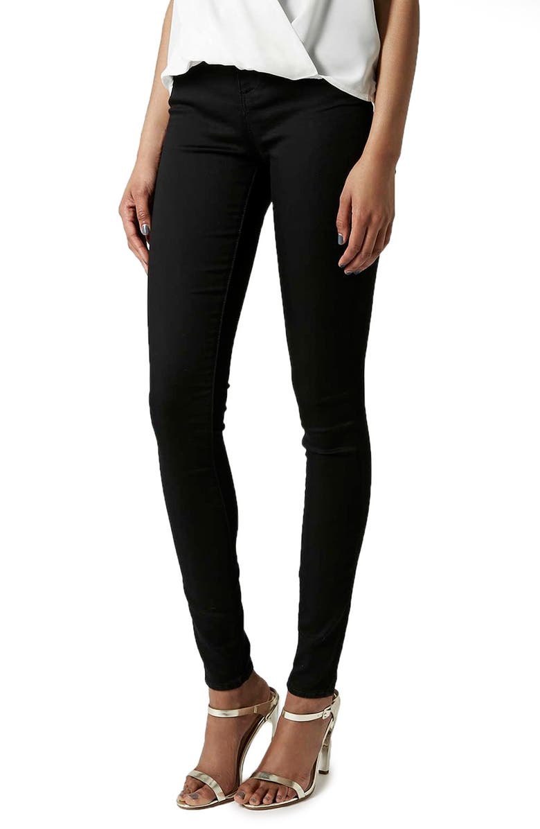 Topshop 'Leigh' High Rise Skinny Jeans, Main, color,