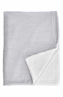 Woven & Weft Ribbed Faux Shearling Reversible Blanket
