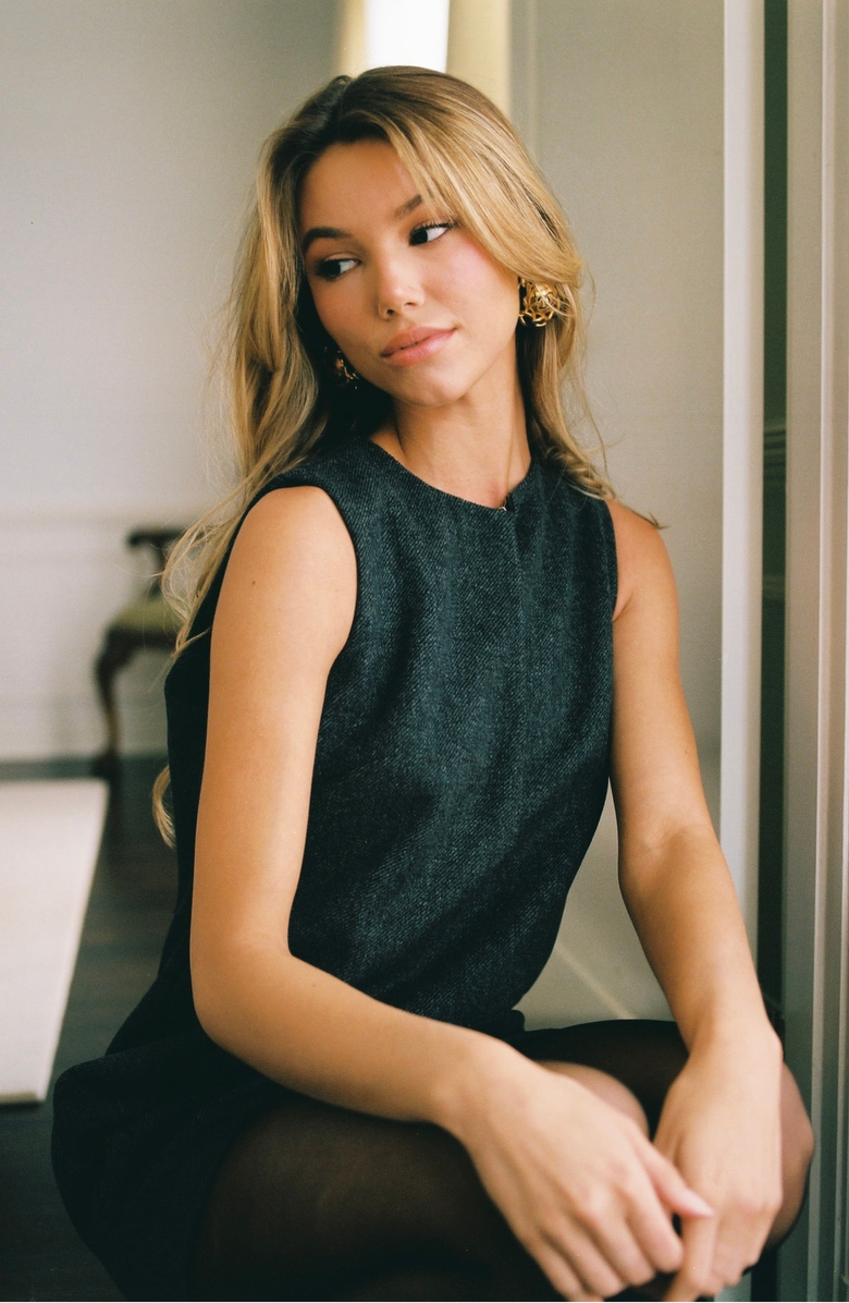 All My Love Sydney Dress, Alternate, color, Charcoal