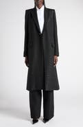 TOM FORD Sequin Double Breasted Wool Blend Crepe Coat