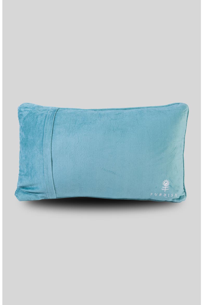 Very Merry Needlepoint Pillow, Alternate, color, Blue