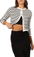 Petal & Pup Cynthia Stripe Crop Cardigan
