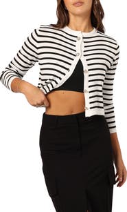Petal & Pup Cynthia Stripe Crop Cardigan