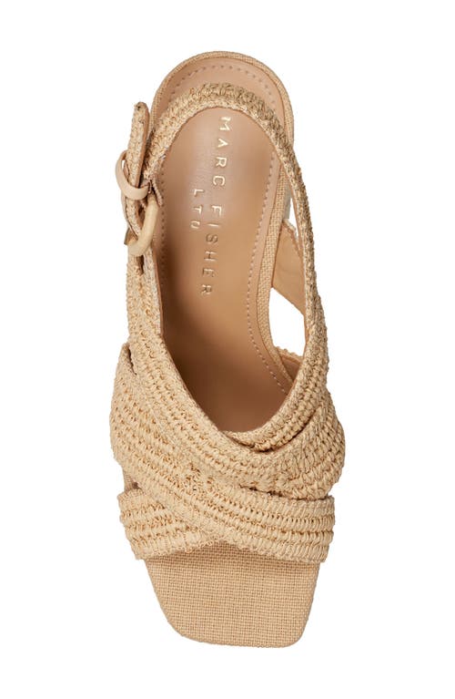 Marc Fisher Ltd Caddy Platform Sandal In Neutral