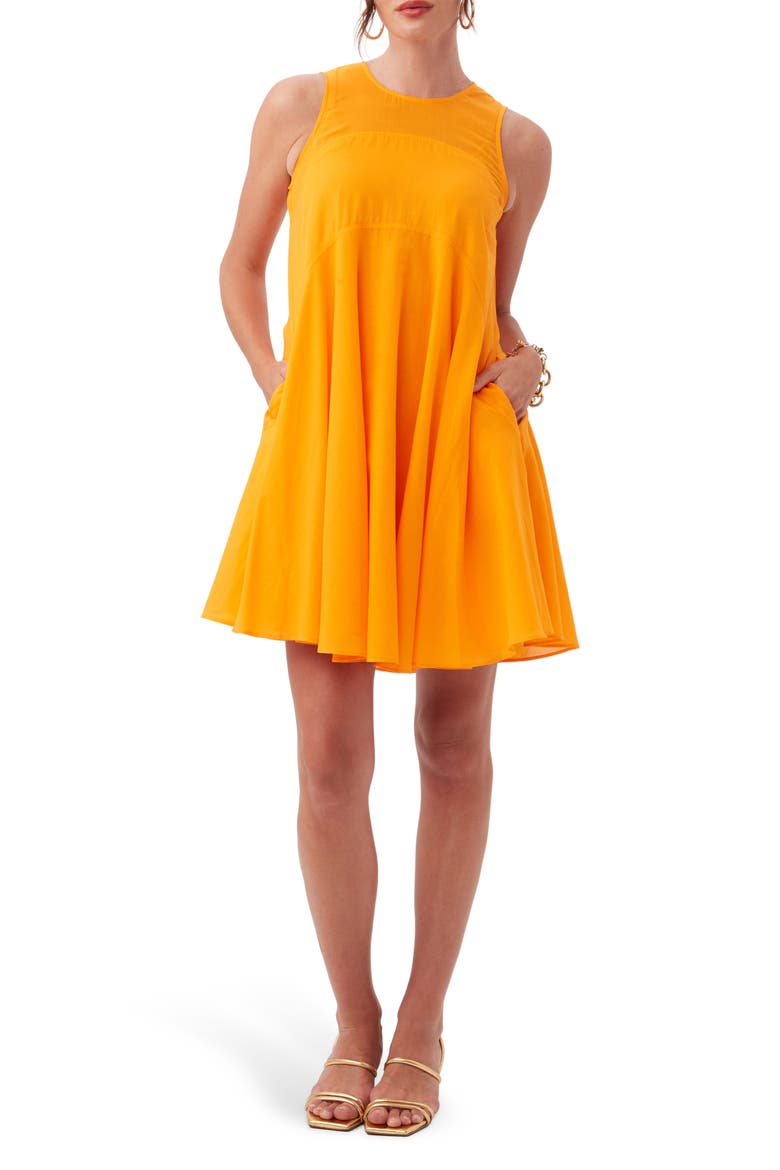 Mauvie Shift Dress, Main, color, FLORIDA ORANGE