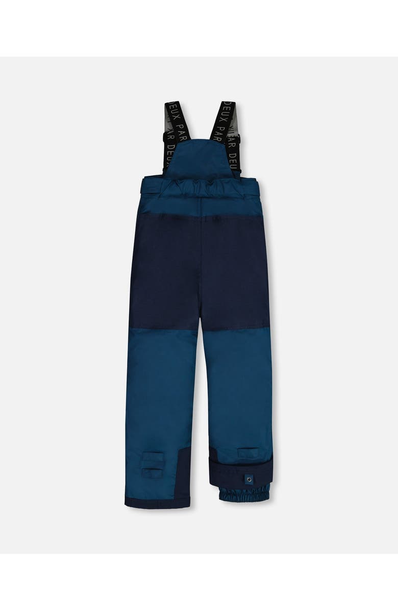 Deux par Deux Little Boy's Two Piece Snowsuit Majolica Blue Printed Animals And Glaciers, Alternate, color,
