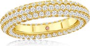 SUZY LEVIAN Pavé Cubic Zirconia Round Eternity Band Ring