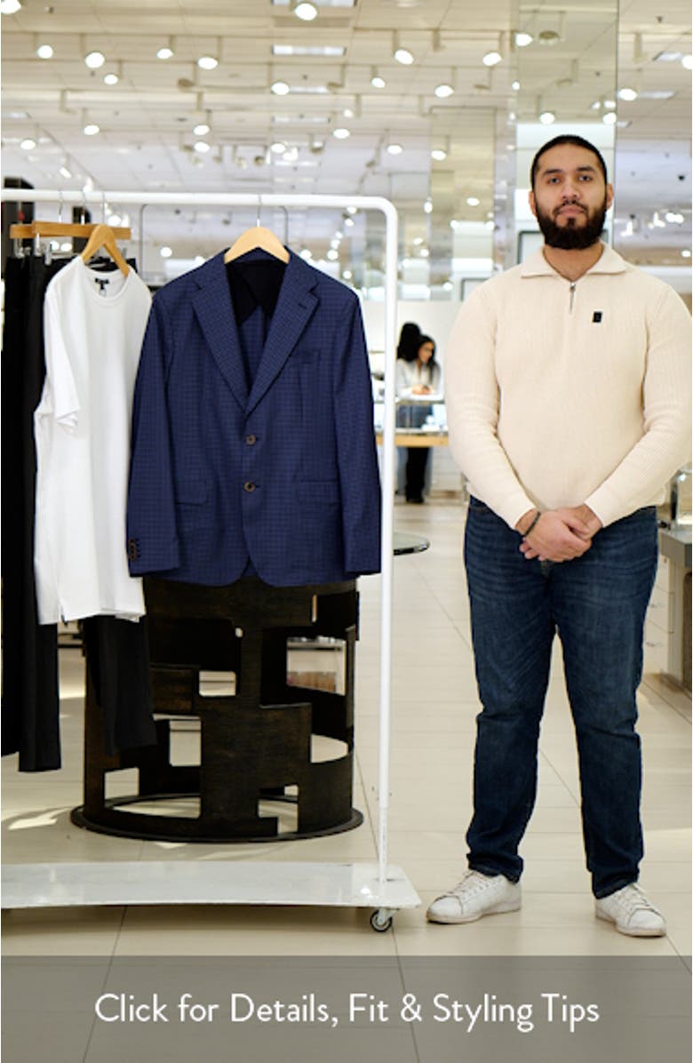 Eric Check Wool Sport Coat, sales video thumbnail