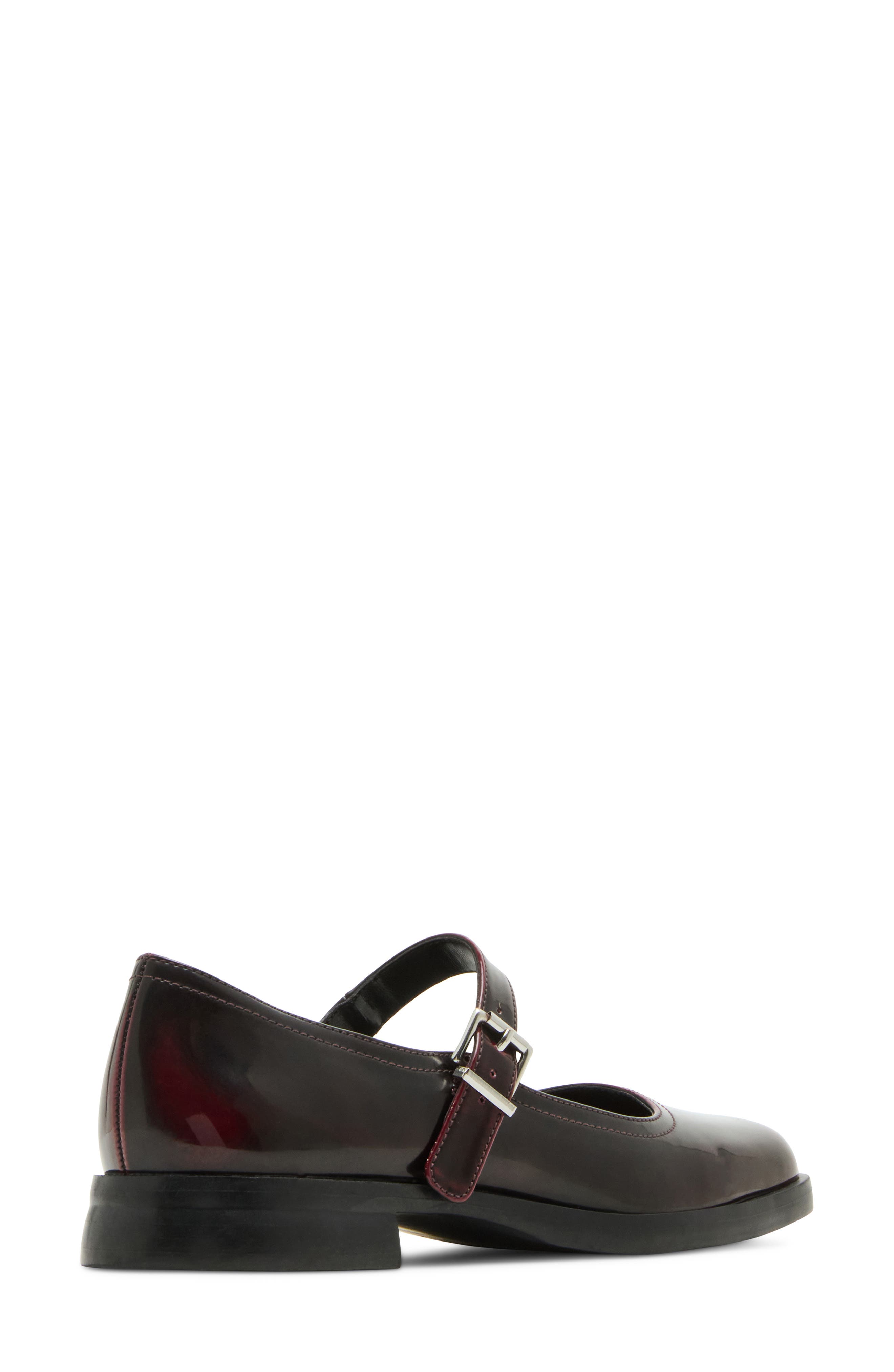 Dominc Mary Jane Flat, Alternate, color, BORDEAUX