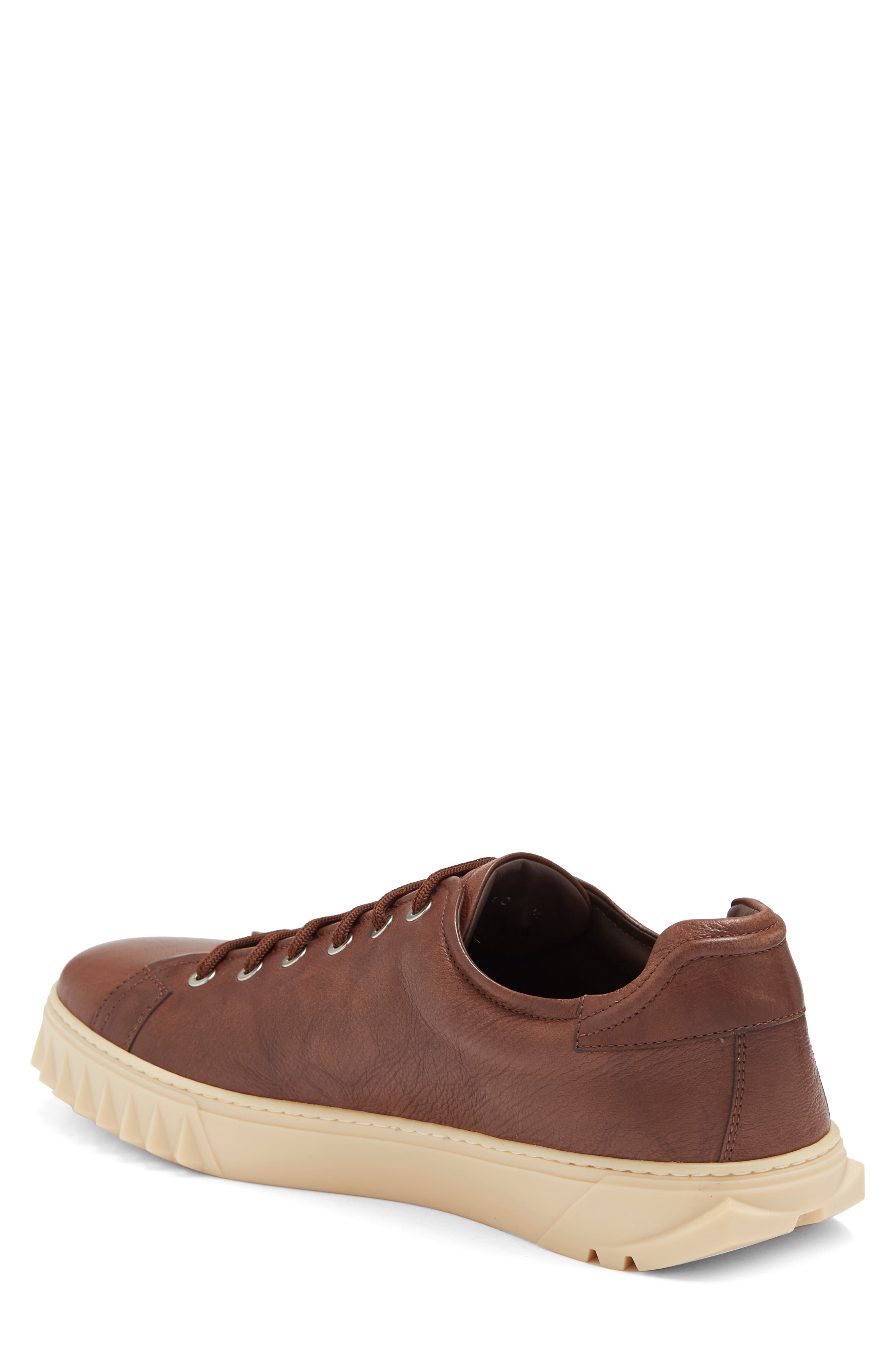 FERRAGAMO Cube Leather Sneaker, Alternate, color, 