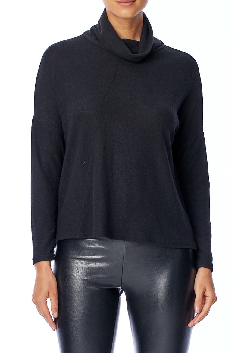 Mimi Cozy Turtleneck, Main, color, BLACK