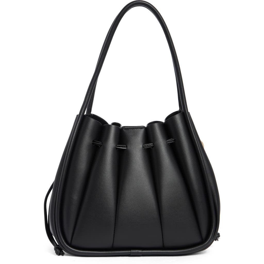 Steve Madden Sophia Faux Leather Hobo in Black Smooth at Nordstrom Rack