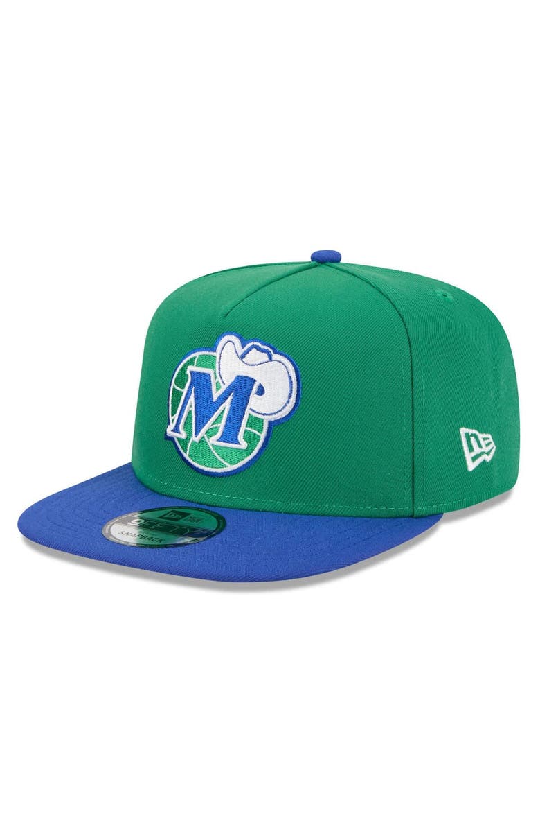 New Era Men's New Era Green/Blue Dallas Mavericks 2025/26 Classic Edition Jersey Hook A-Frame 9FIFTY Snapback Hat, Main, color, Green