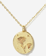 Little Sky Stone Gold Birth Flower Necklace