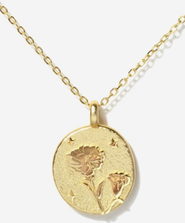 Little Sky Stone Gold Birth Flower Necklace