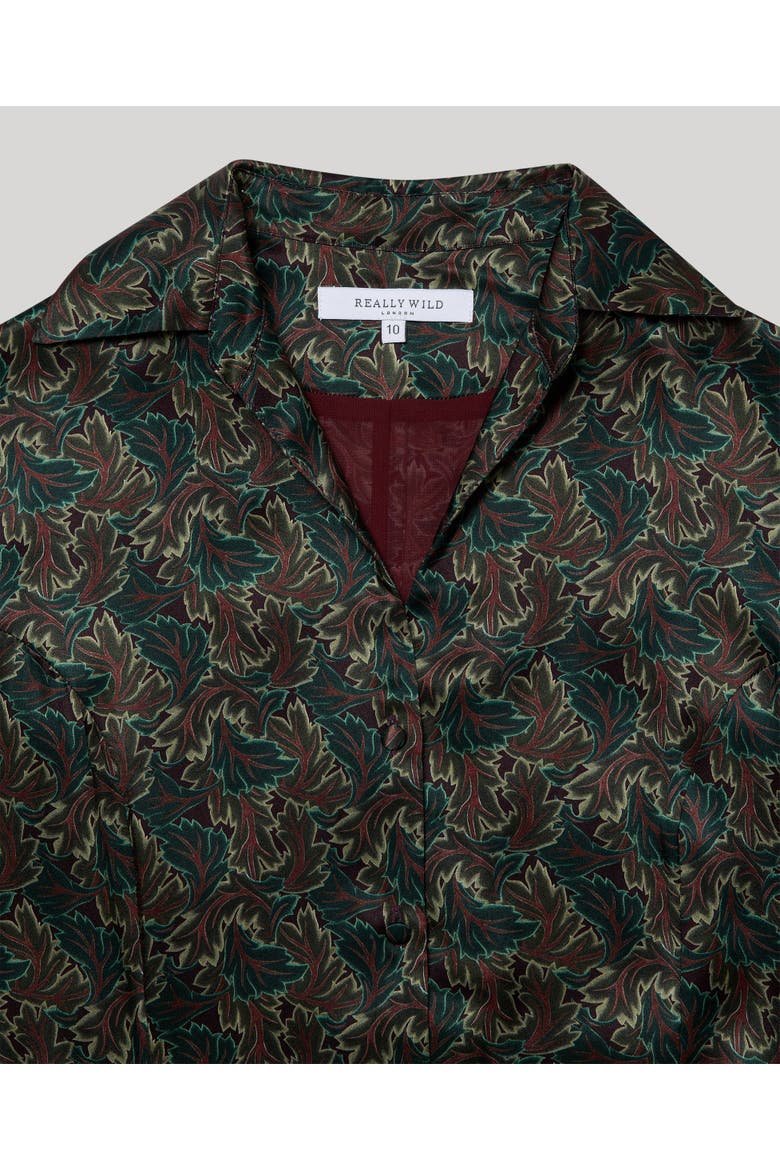 Hawthorn Shirt Dress, Alternate, color, Burgundy/Green