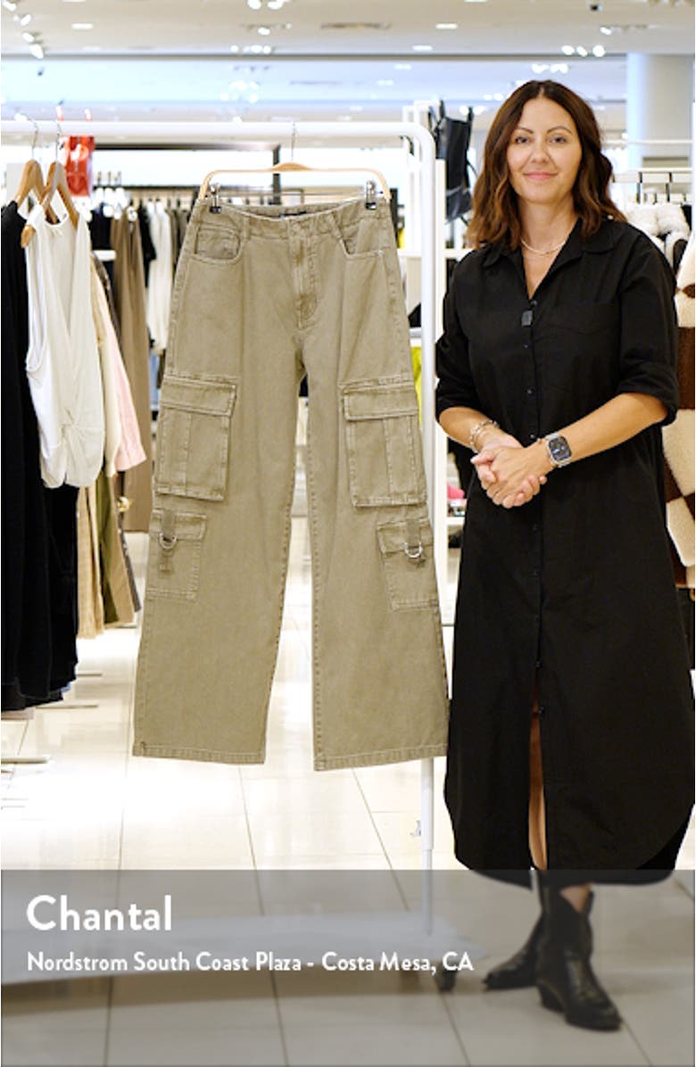 Low Rise Wide Leg Cargo Pants, sales video thumbnail