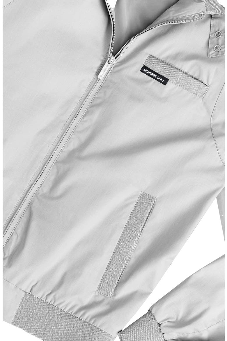 Classic Iconic Racer Jacket, Alternate, color, Light grey
