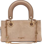 KARL LAGERFELD PARIS Benoite Suede Shoulder Bag