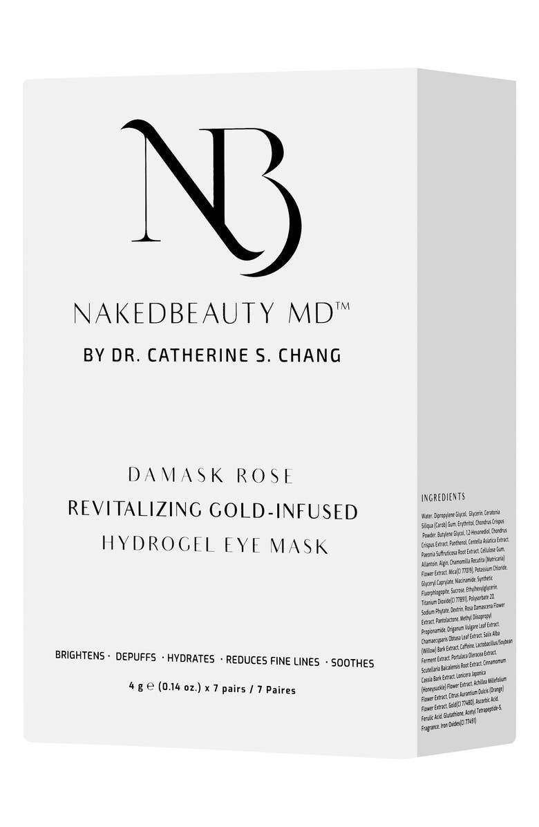 NakedBeauty MD 5-Pack Revitalizing Hydrogel Eye Masks, Main, color, 