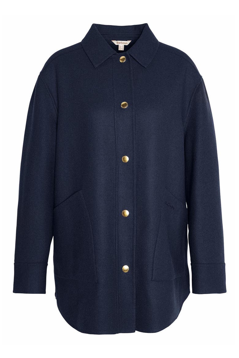 Reighton Wool Blend Shirt Jacket, Alternate, color, NAVY