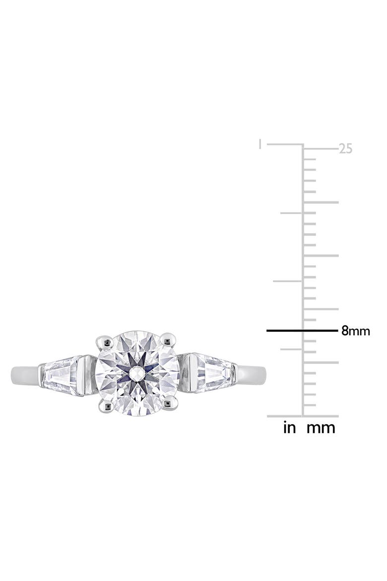 Dew Lab Grown Moissanite Tapered Ring, Alternate, color, WHITE