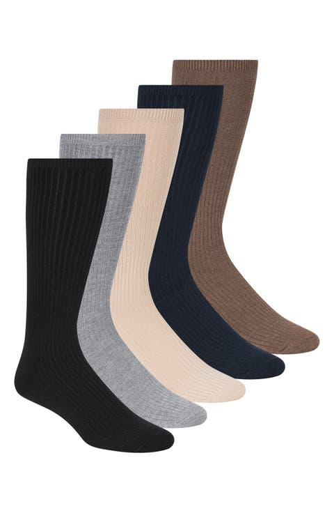 5-Pack Crew Socks