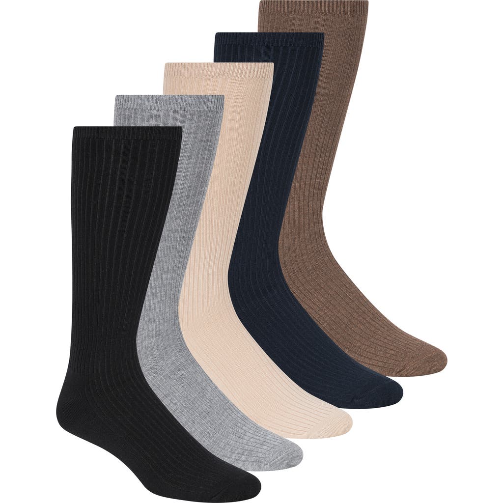 Scotch & Soda 5-pack Crew Socks In Black
