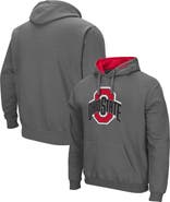 COLOSSEUM Men's Colosseum Charcoal Ohio State Buckeyes Arch & Logo 3.0 Pullover Hoodie