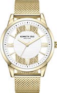 Kenneth Cole New York Transparency Mesh Strap Watch, 45mm