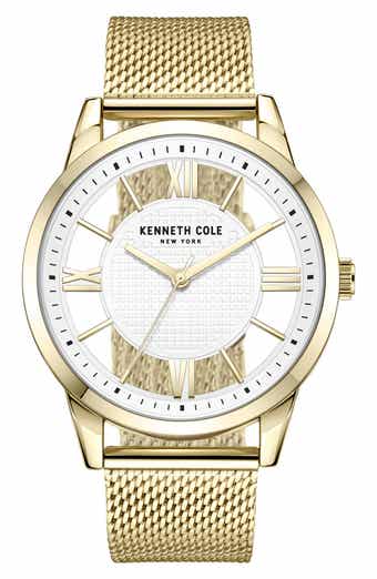Kenneth Cole New York Transparency Mesh Strap Watch, 45mm